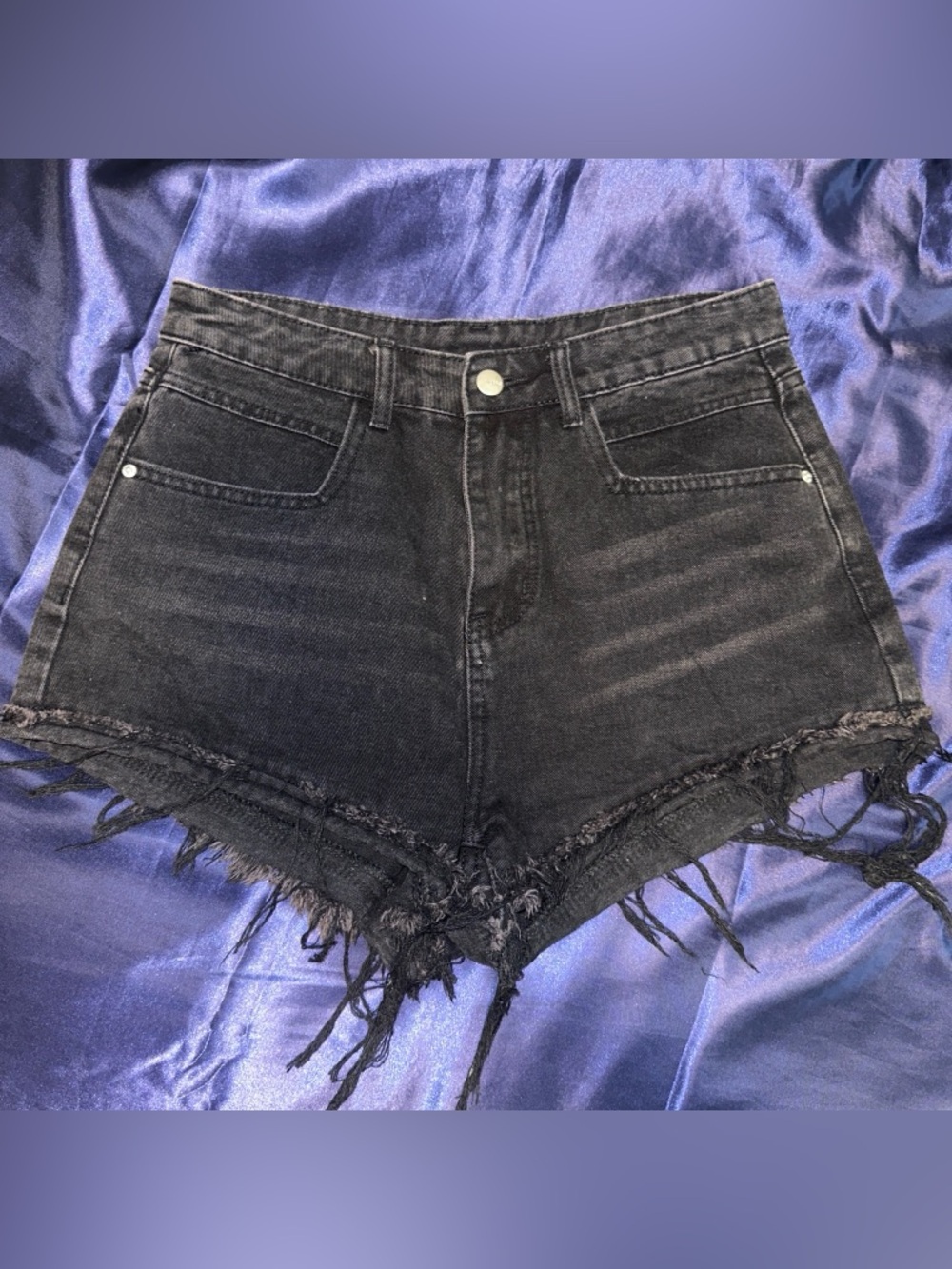 Black Denim shorts